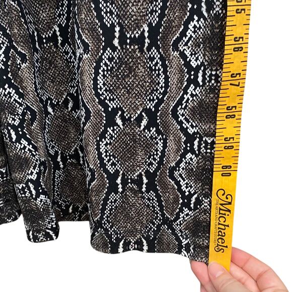 Calvin Klein Snakeskin Mob Wife Glam Drawstring Straight Leg Jumpsuit SZ 14 - Picture 12 of 14